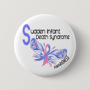SIDS BUTTERFLY 3.1 2 INCH ROUND BUTTON