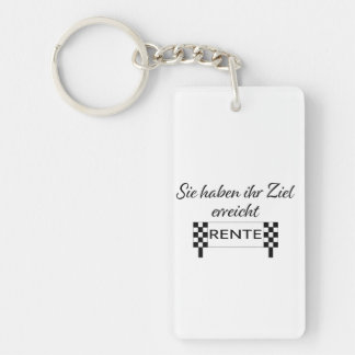 Sie haben ihren Ziel erreicht Rente Keychain