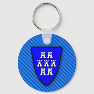 Siebenbürgen Sachsen Wappen blau Keychain