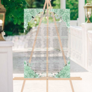 Siège en argent de Quinceañera Mint Green Floral