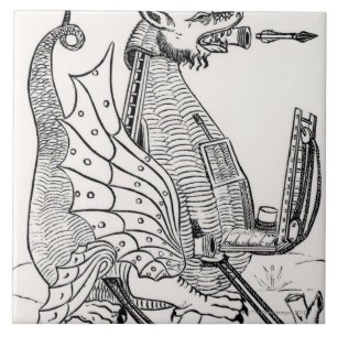Siege engine in shape of a dragon tile