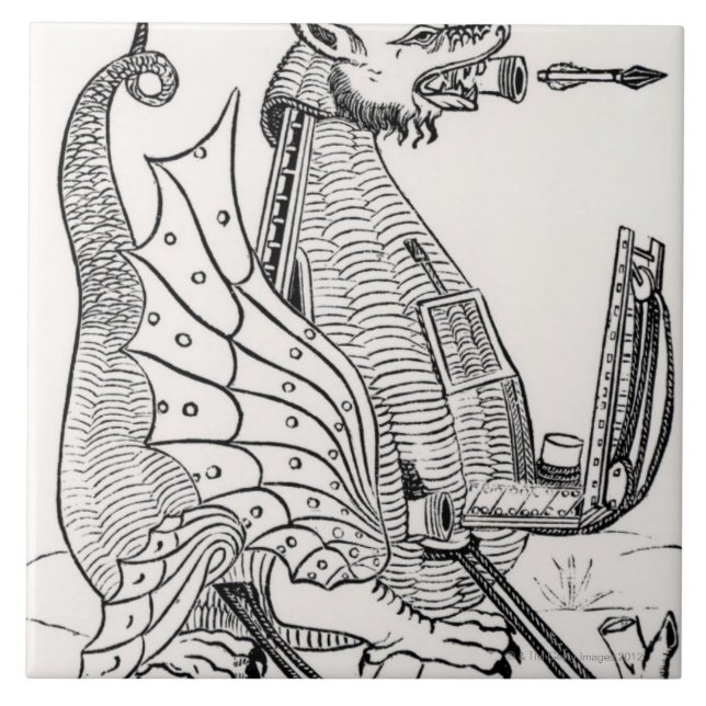 Siege engine in shape of a dragon tile (Front)