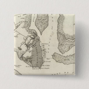 Siege of Charleston 2 Inch Square Button