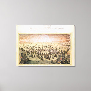 Siege of Mahon, 20th May 1756 Canvas Print