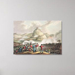 Siege of San Sebastian, engraved by Thomas Canvas Print