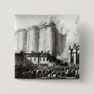 Siege of the Bastille, 14th July 1789 2 Inch Square Button