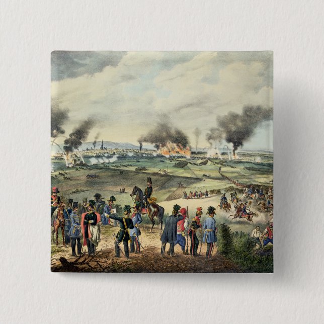 Siege of Vienna, 28th October 1848 2 Inch Square Button (Front)