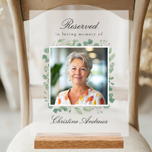 Siège réservé - Mariage commémoratif Eucalyptus