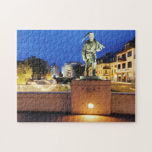 Siegen Bergmann Henner am Siegufer Jigsaw Puzzle (Horizontal)