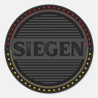 Siegen City Pride Emblem – German Identity Classic Round Sticker