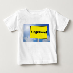 Siegerland Shield with sky background Baby T-Shirt