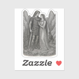 Siegfried and Kriemhild decorative vinyl