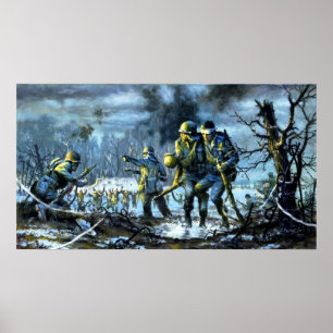 Siegfried Line at Campholz Woods Poster