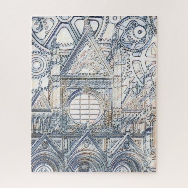 Siena Cathedral Toscana Artwork Jigsaw Puzzle (Vertical)