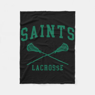 Siena College Saints Lacrosse Throwback Retro Cros Fleece Blanket