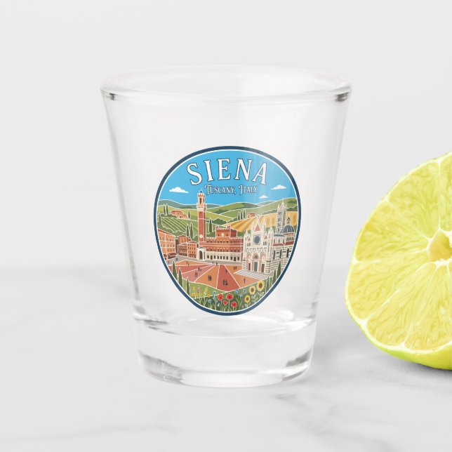 Siena Italy Shot Glass (Front)