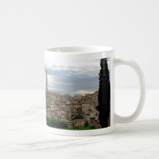 Siena, Italy, tower of City Hall at left Coffee Mug (Right)