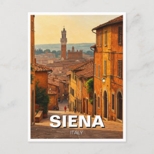 Siena Italy Travel Postcard