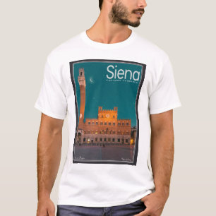 Siena - Palazzo Pubblico Night T-Shirt