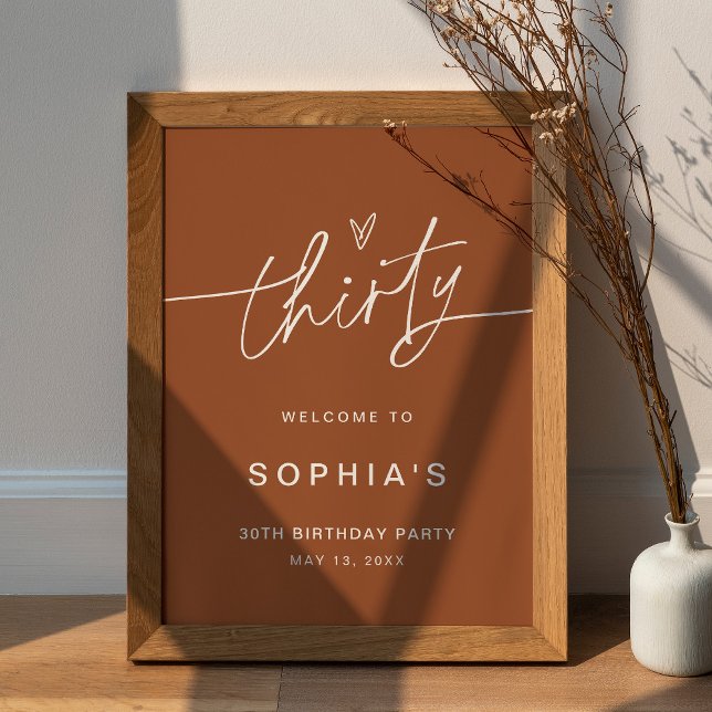 SIENNA 30e anniversaire Affiche de bienvenue de fê (Créateur téléchargé)