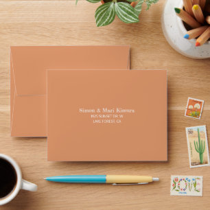 Sienna Beige, Enveloppe RSVP préadressée