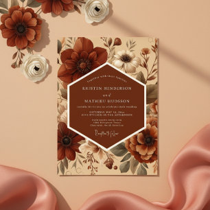 Sienna Bloom Romantic Wedding Invitation