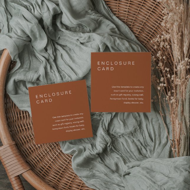 SIENNA Bohemian Enclosure Card Invitation Insert (Creator Uploaded)