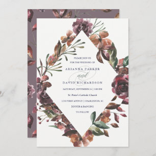 Sienna Botanical   Wedding Invitation
