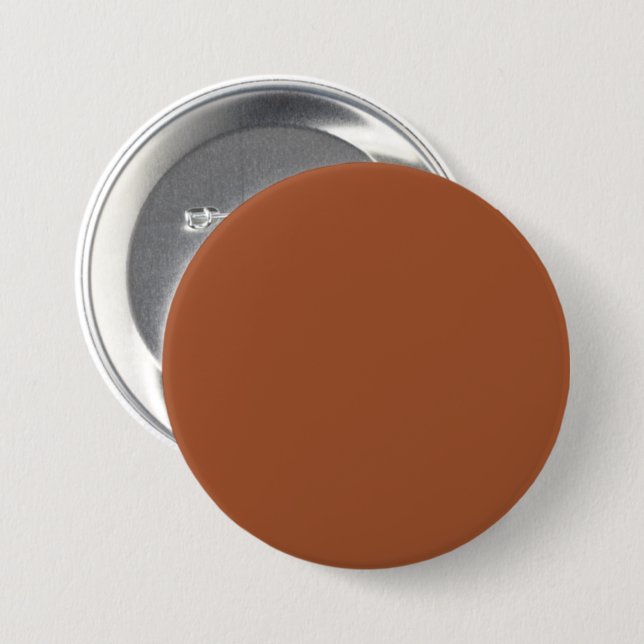 Sienna Brown A0522D Colour - Add a Name Option 3 Inch Round Button (Front & Back)