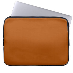 Sienna Brown background ready to customize Laptop Sleeve