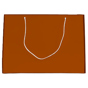 Sienna Brown background ready to customize Large Gift Bag