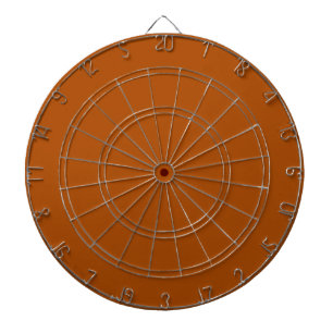 Sienna brown colour accent ready to customize dartboard