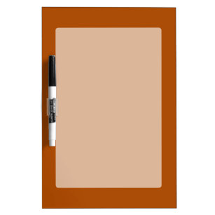Sienna brown colour accent ready to customize dry erase board