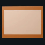 Sienna brown colour accent ready to customize notepad<br><div class="desc">This custom stylish product in Sienna brown colour accent for yourself or as a gift sure to make an impression in all occasions. Click on the "Customize it!" button to reveal tools to customize this product if you wish using a text editor and an image loader.</div>