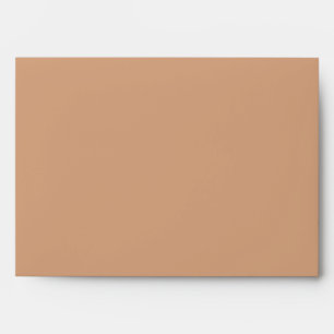 Sienna brown colour decor ready to customize envelope