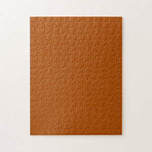 Sienna brown colour decor ready to customize jigsaw puzzle