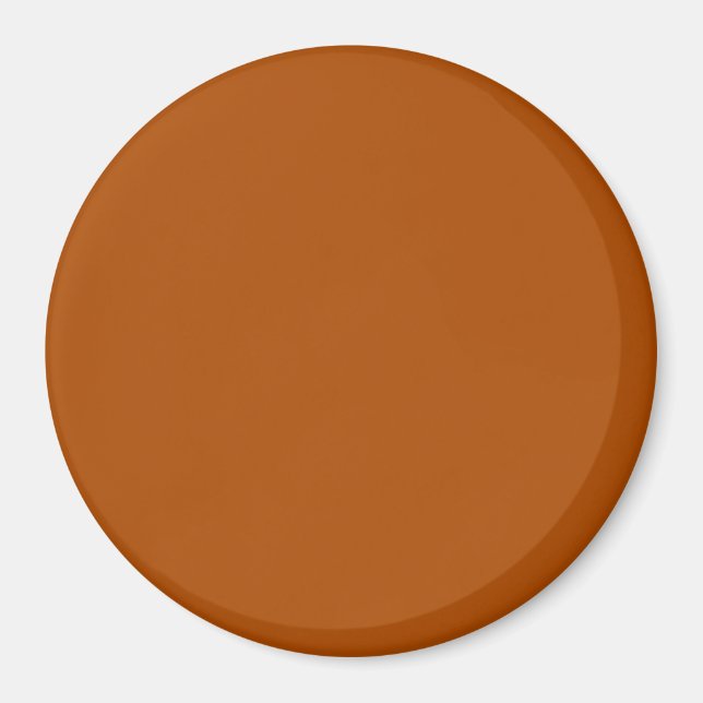 Sienna brown colour decor ready to customize magnet (Front)
