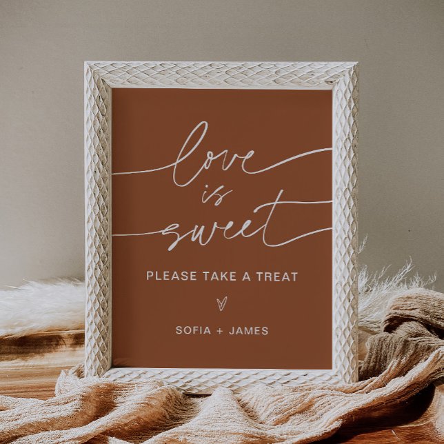 SIENNA Love is Sweet Sign - Terracotta (Creator Uploaded)