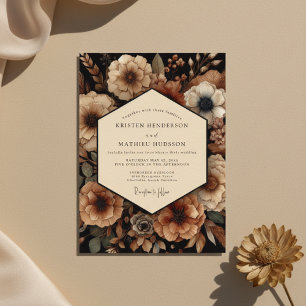 Sienna Moody Botanical Romance Wedding Invitation
