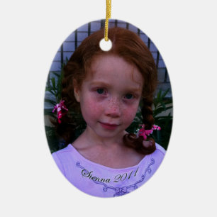 Sienna Oval Ceramic Ornament