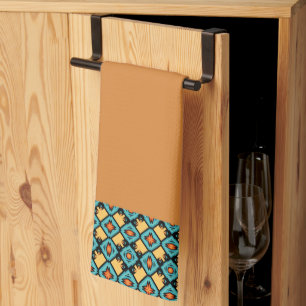 Sienna Reddish Orange Kitchen Towel