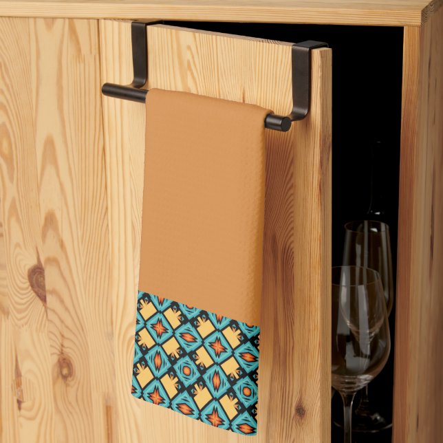 Sienna Reddish Orange Kitchen Towel (Thirds Fold)