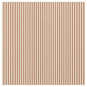 Sienna & Tan Coloured Stripes Pattern Fabric