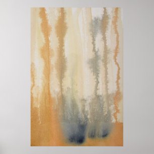 Sienna Wilds Watercolor Abstract Poster