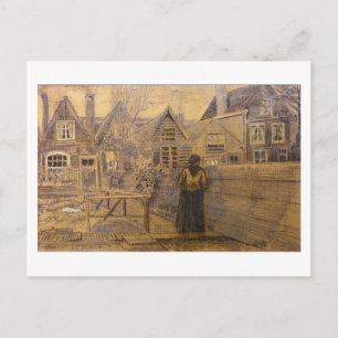 Sien's Mother's House, Van Gogh Fine Art Postcard