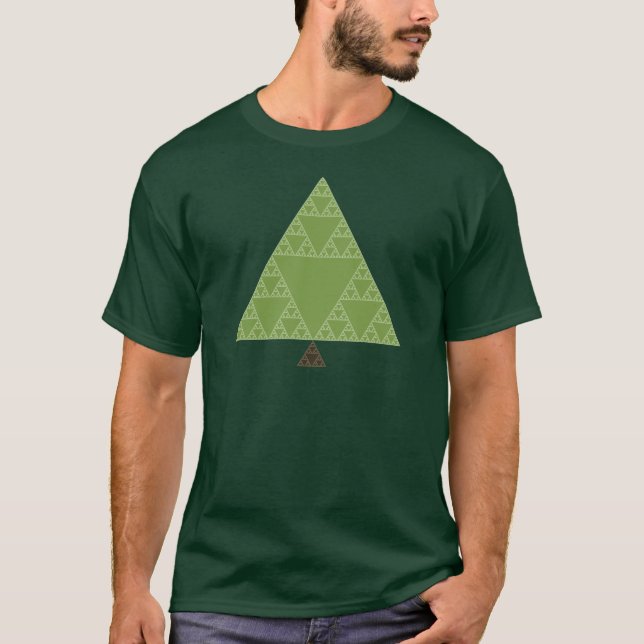 Sierpinski Triangle Tree T-Shirt (Front)