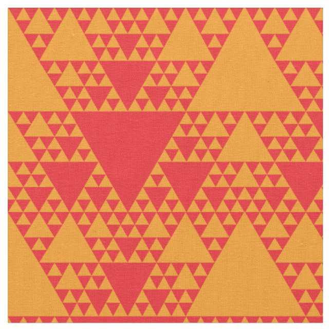 Sierpinski Triangles - Warm Fabric (Close Up)