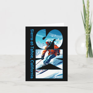 Sierra-at-tahoe Cool Skiing Vacation Ski Outdoor S Card