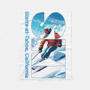Sierra-at-tahoe Cool Skiing Vacation Ski Outdoor S Fleece Blanket