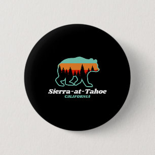 Sierra-at-tahoe Skiing Snowboarding California Bea 2 Inch Round Button